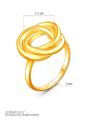 Кольцо из золочёного серебра
