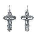 Крест из чернёного серебра - 3,6 см