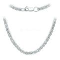 Цепь из серебра родированная - Нонна-Бисмарк, 55 см