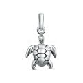 Подвеска из чернёного серебра - Черепашка