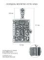 Складень из чернёного серебра - Молитва 