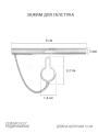 Зажим для галстука из серебра родированный