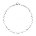 Браслет из серебра родированный (на ногу) - 23 см