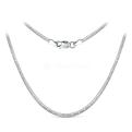 Цепь из серебра родированная - 40 см