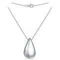 Колье из серебра родированное - Капля