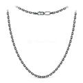 Цепь из чернёного серебра с алмазной огранкой - Якорная, 55 см