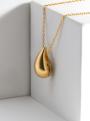 Колье из золочёного серебра - Капля