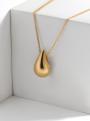 Колье из золочёного серебра - Капля