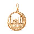 Подвеска мусульманская из золочёного серебра 