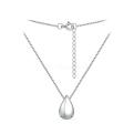 Колье из серебра родированное - Капля