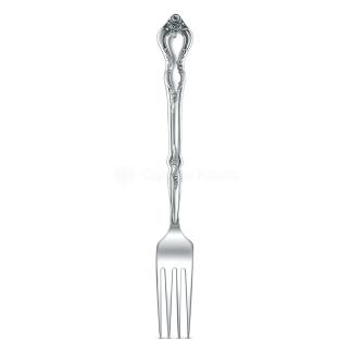 Вилка столовая из серебра с частичным чернением