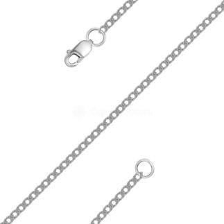 Браслет из серебра родированный - Двойной ромб (вес указан для р-ра 18)