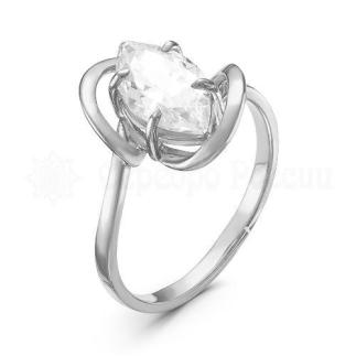 Кольцо из серебра с фианитом 