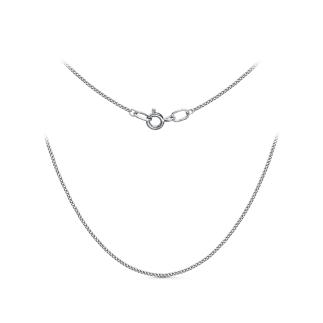 Цепь из серебра родированная - Панцирная, 50 см