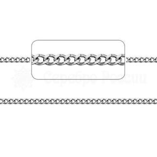 Браслет из серебра родированный - Панцирь
