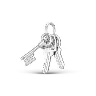 Подвеска из серебра родированная - Ключики
