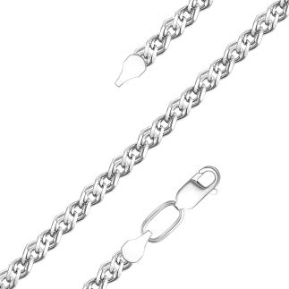 Цепь из серебра родированная - Нонна, 50 см
