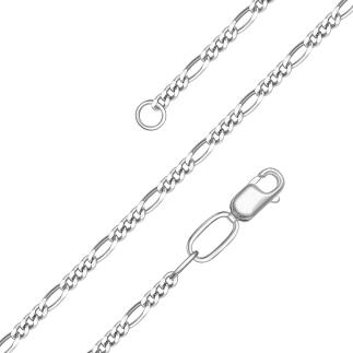 Цепь из серебра родированная - Фигаро, 55 см