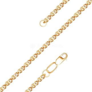 Цепь из золочёного серебра - Нонна, 55 см, сечение проволоки 0,4 мм