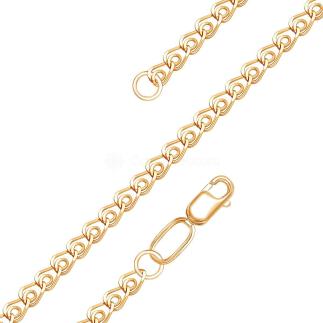 Цепь из золочёного серебра - Лав, 40 см