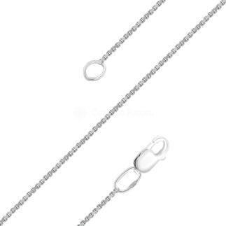 Цепь из серебра родированная - Венецианская