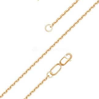Цепь из золочёного серебра - Якорная, 40 см