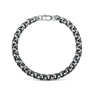 Браслет из чернёного серебра
