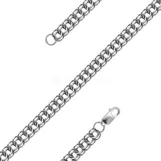 Браслет из серебра с чернением - Питон (сечение проволоки 0,7 мм)