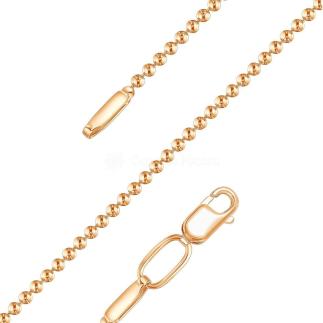 Цепь из золочёного серебра - Перлина, 45 см