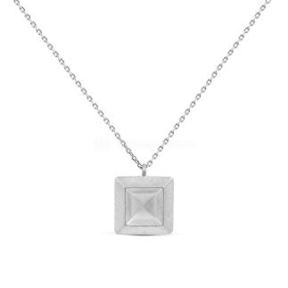 Колье из родированного серебра