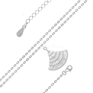 Браслет из серебра с куб.цирконием родированный