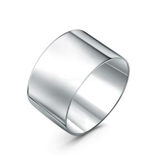 Кольцо из серебра родированное