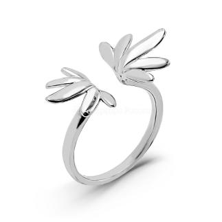 Кольцо из родированного серебра 