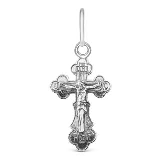 Крест из чернёного серебра - 3,5 см
