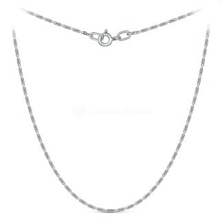 Цепь из серебра родированная - Кордано, 55 см