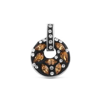 Подвеска из серебра с кристаллами Swarovski родированная