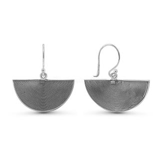 Серьги из чернёного серебра 