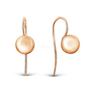 Серьги из золочёного серебра 