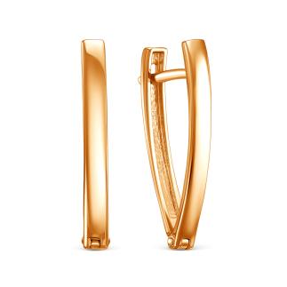 Серьги из золочёного серебра