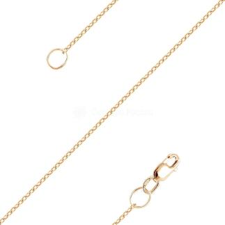 Цепь из золочёного серебра - Якорная, 50 см