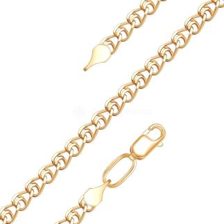 Цепь из золочёного серебра  - Лав, 55 см