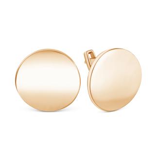 Серьги из золочёного серебра