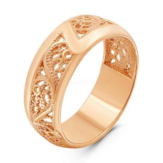 Кольцо из золочёного серебра