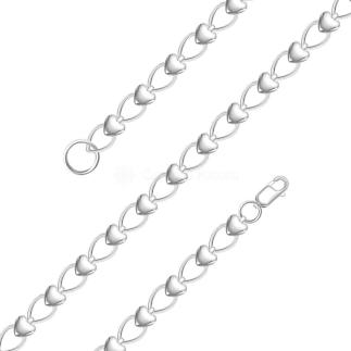 Браслет из серебра родированный