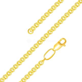 Цепь из золочёного серебра - Нонна, 60 см