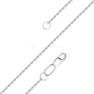 Цепь из родированного серебра - якорная