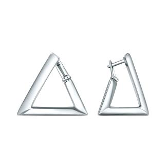 Серьги из серебра родированные