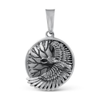 Подвеска из чернёного серебра