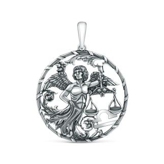 Подвеска из чернёного серебра - Весы