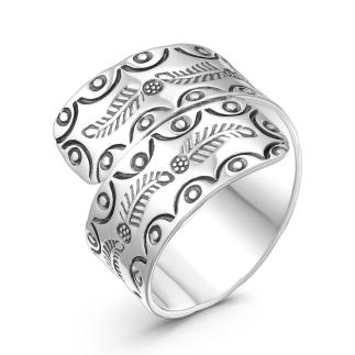 Кольцо из чернёного серебра